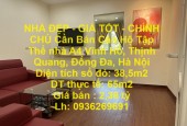 NHÀ ĐẸP - GIÁ TỐT - CHÍNH CHỦ Cần Bán Căn Hộ Tập Thể nhà A4 Vĩnh Hồ, Thịnh Quang, Đống Đa, Hà Nội